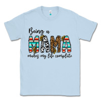 Dusty Blue being mama makes my life complate Classic Tee - CowhideDigitalArt
