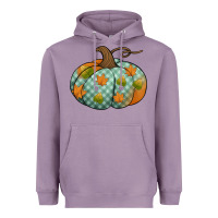 Lavender blue plaid autumn pumpkin Heavyweight Hoodie - Jasminsmagicworld