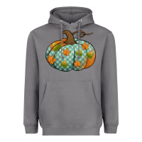 Storm blue plaid autumn pumpkin Heavyweight Hoodie - Jasminsmagicworld