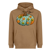 Toasted Coconut blue plaid autumn pumpkin Heavyweight Hoodie - Jasminsmagicworld