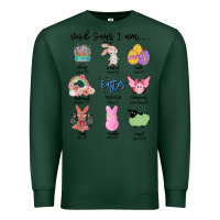 Sports Green gos says ı am easter Premium Sweatshirt - MaliasSmallBusiness