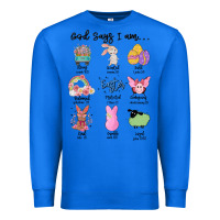True Royal gos says ı am easter Premium Sweatshirt - MaliasSmallBusiness
