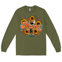 Army Green mama western Long Sleeve Tee - RacoonDesign