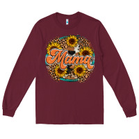 Burgundy mama western Long Sleeve Tee - RacoonDesign