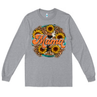 Heather Grey mama western Long Sleeve Tee - RacoonDesign