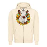 Sandshell sunflower heifer Zipper Hoodie - JahusDesignShop