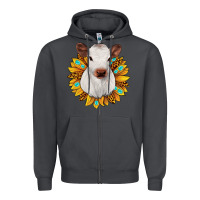 Smoke sunflower heifer Zipper Hoodie - JahusDesignShop