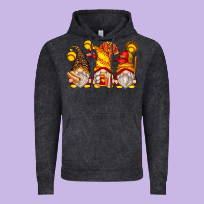 Softball Gnomes Vintage Hoodie Designed By Zillion Design Studio