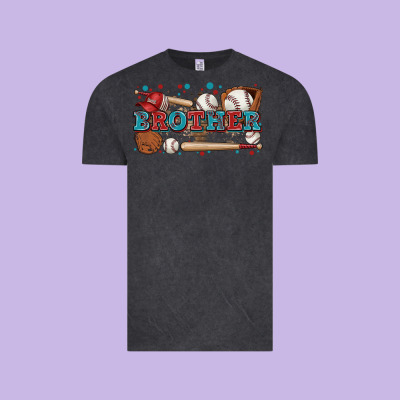 Brother Baseball Vintage Tee Designed By Zillion Design Studio