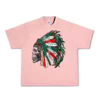 Salmon mexican indian headdress with skull Urban Heavy Tee - RanaPortraitStore
