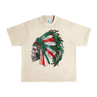 Sandshell mexican indian headdress with skull Urban Heavy Tee - RanaPortraitStore