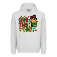 Dove Grey give thanks bro Premium Hoodie - MaliasSmallBusiness