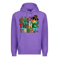 Purple give thanks bro Premium Hoodie - MaliasSmallBusiness