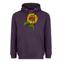 Plum mammoth sunflower Heavyweight Hoodie - LillyAllenDesigns