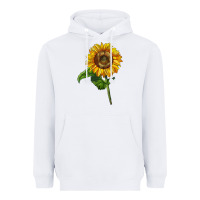 White mammoth sunflower Heavyweight Hoodie - LillyAllenDesigns