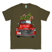 Army Green christmas trees truck Classic Tee - FaDigitalArtStudio