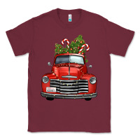 Burgundy christmas trees truck Classic Tee - FaDigitalArtStudio