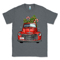 Charcoal Heather christmas trees truck Classic Tee - FaDigitalArtStudio