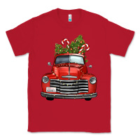 Red christmas trees truck Classic Tee - FaDigitalArtStudio
