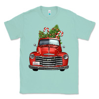 Seafoam christmas trees truck Classic Tee - FaDigitalArtStudio