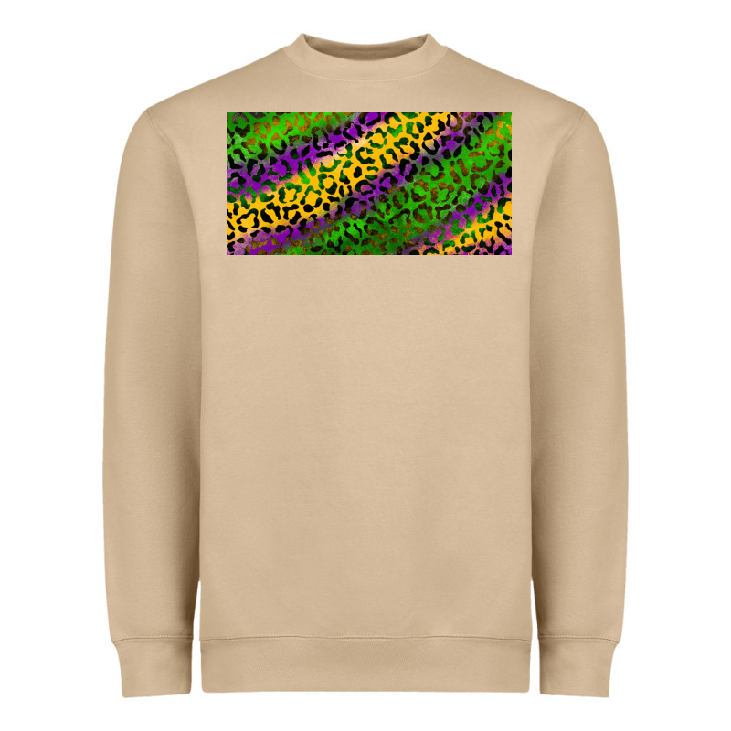 Mardi Gras Leopard Heavyweight Sweatshirt by RanaPortraitStore | Teevron