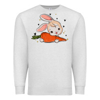 Oatmeal Heather so hoppin boujee easter bunny stanley Premium Sweatshirt - MaliasSmallBusiness