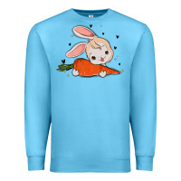 Ocean Blue so hoppin boujee easter bunny stanley Premium Sweatshirt - MaliasSmallBusiness