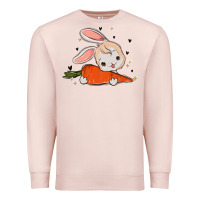 Pale Pink so hoppin boujee easter bunny stanley Premium Sweatshirt - MaliasSmallBusiness