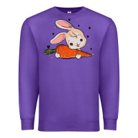 Purple so hoppin boujee easter bunny stanley Premium Sweatshirt - MaliasSmallBusiness