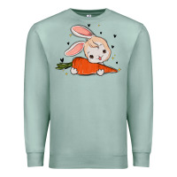 Seafoam so hoppin boujee easter bunny stanley Premium Sweatshirt - MaliasSmallBusiness