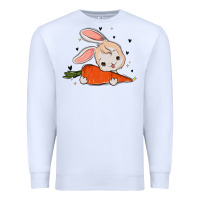 White so hoppin boujee easter bunny stanley Premium Sweatshirt - MaliasSmallBusiness