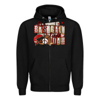Black it's a baseball kinda day Zipper Hoodie - Jasminsmagicworld