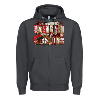 Smoke it's a baseball kinda day Zipper Hoodie - Jasminsmagicworld