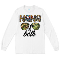 White nana of both Long Sleeve Tee - CowhideDigitalArt