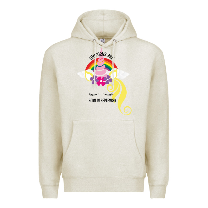 Unicorns Are Born In September Premium Hoodie by Bettercallsaul | Teevron