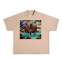 Burro papa bear american flag  tumbler Urban Heavy Tee - BarkalooDesign