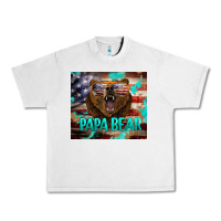 Lunar Rock papa bear american flag  tumbler Urban Heavy Tee - BarkalooDesign