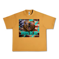 Peanut Butter papa bear american flag  tumbler Urban Heavy Tee - BarkalooDesign