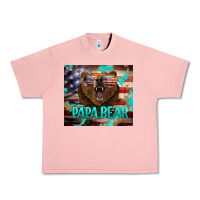 Salmon papa bear american flag  tumbler Urban Heavy Tee - BarkalooDesign