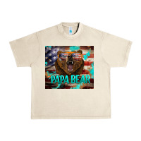 Sandshell papa bear american flag  tumbler Urban Heavy Tee - BarkalooDesign