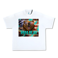 White papa bear american flag  tumbler Urban Heavy Tee - BarkalooDesign