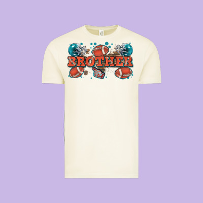 Brother American Football Vintage Tee Designed By Zillion Design Studio