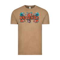 Vintage Coffee brother American football Vintage Tee - Zillion Design Studio