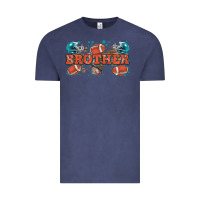 Vintage Denim brother American football Vintage Tee - Zillion Design Studio