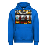 Cobalt christmas trees and sunflowers Urban Hoodie - Jasminsmagicworld