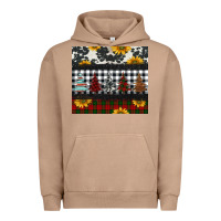 Pigment Burro christmas trees and sunflowers Urban Hoodie - Jasminsmagicworld