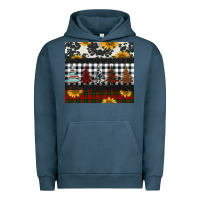 Pigment Midnight Navy christmas trees and sunflowers Urban Hoodie - Jasminsmagicworld