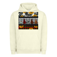 Pigment Pistachio christmas trees and sunflowers Urban Hoodie - Jasminsmagicworld