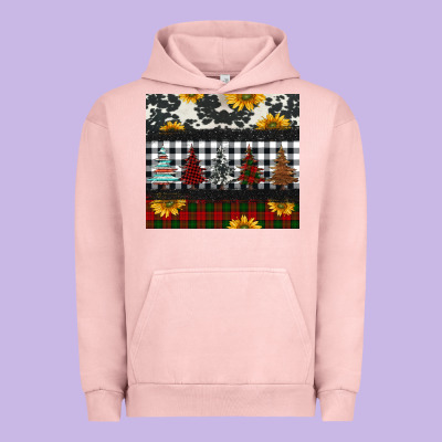 Christmas Trees And Sunflowers Urban Hoodie Designed By Jasminsmagicworld
