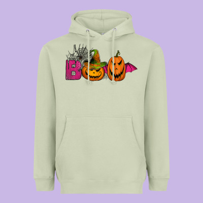 Boo Pumpkins Heavyweight Hoodie Designed By Jasminsmagicworld